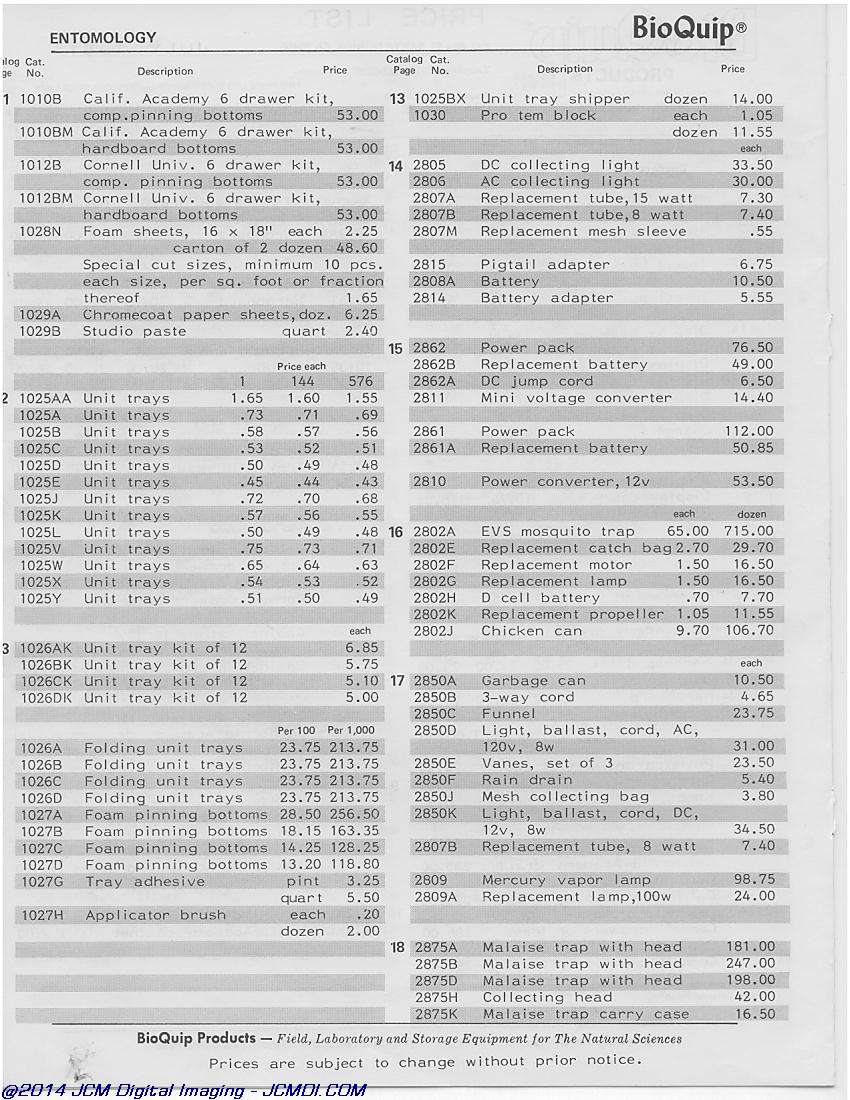 BioQuip 1980-1981 Catalog page scan